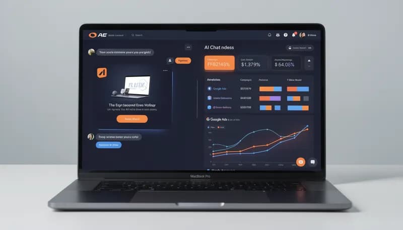 ChatGPT advertising vs Google Ads 2026 — split-screen showing ChatGPT conversation with sponsored response on left and Google Ads dashboard on right